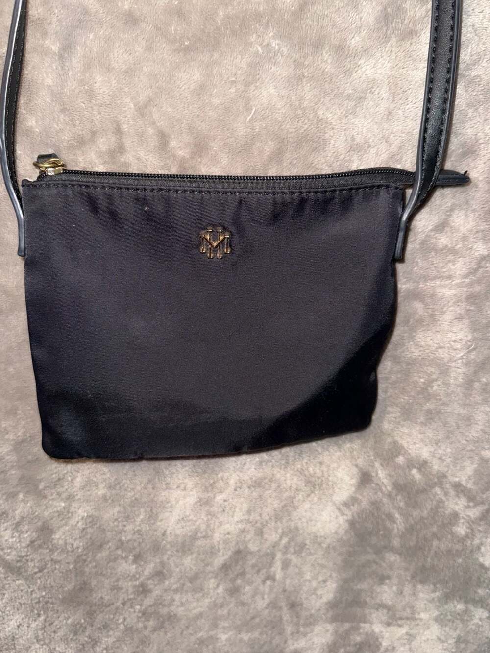Mark & Hall Small Black Nylon Crossbody Bag